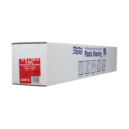 Berry Plastics Berry Plastics 626044 6 mil 12 x 100 ft. Film Polyethylene Sheeting - Clear 51327